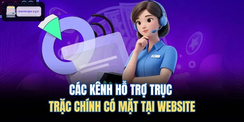 Các kênh hỗ trợ chính trên website